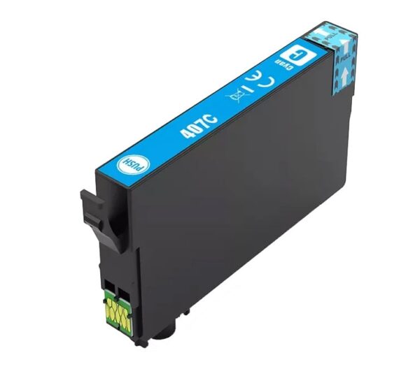 407XL / T07U2 cyaan inktcartridge - huismerk voor Epson